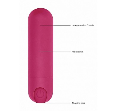 10 Speed Rechargeable Bullet - Pink